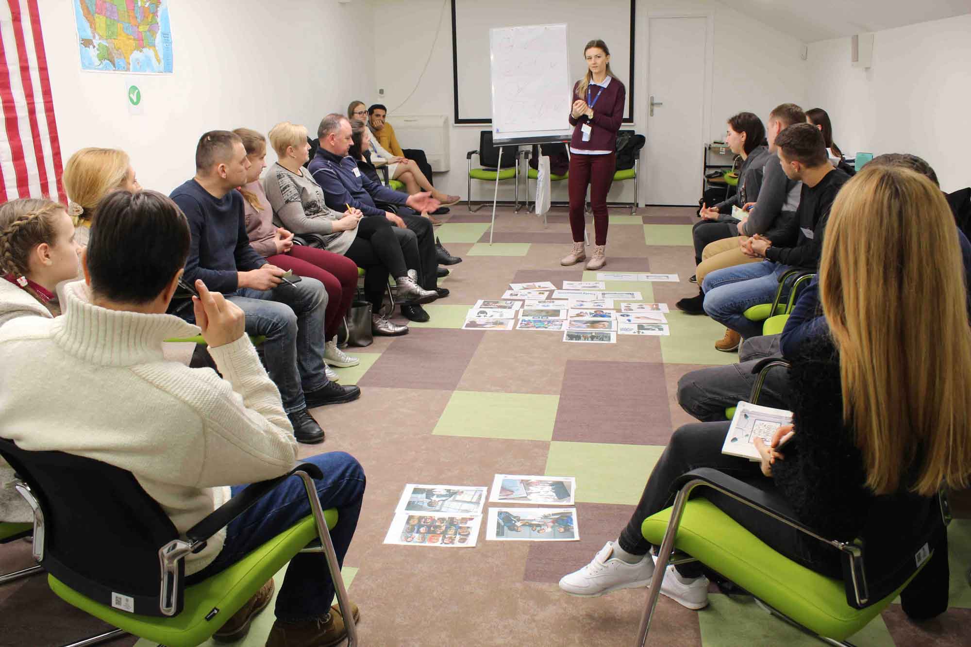 Cultural orientation providers attending a workshop hosted by CORE